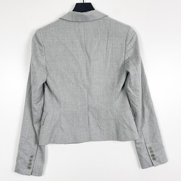 BCBGMaxAzria Womens XS Polyester Stretch Classic Blazer Jacket Gray - Picture 5 of 9